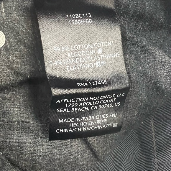 Affliction Cooper Burning Men’s Blue Jeans  size 31 X 32 Sold Out In Stores - Picture 14 of 14